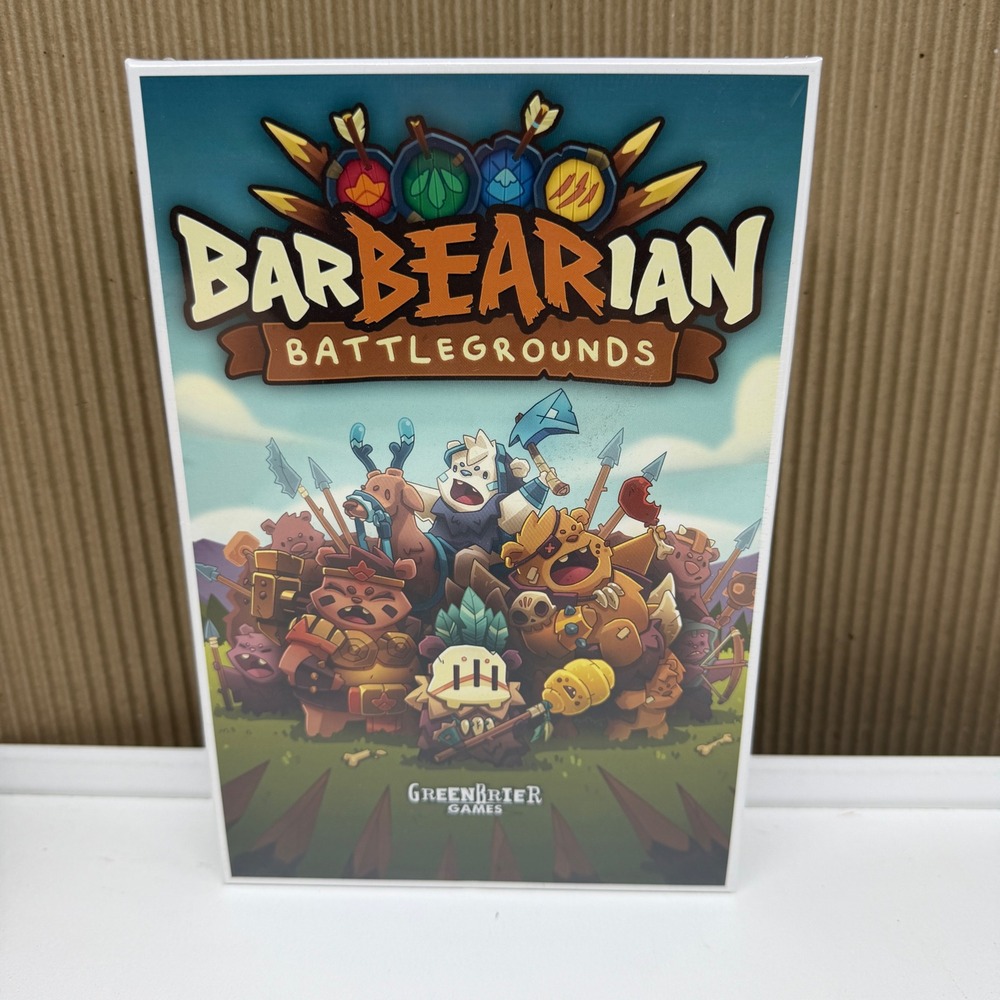 Barbearian Battlegrounds Strategy Board Game Greenbrier Games New Sealed 1st Ed